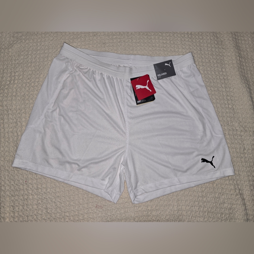 Puma White Athletic Performance Shorts